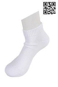 SOC010 純白中筒棉襪 供應訂購 襪褲英文 校服棉襪 學生棉襪選擇 襪子香港製造